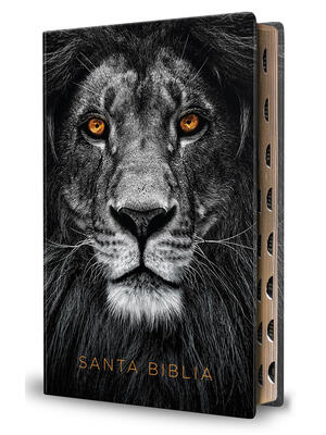 Biblia Reina Valera 1960 Letra Grande. Biblia León Símil Piel Índice / Spanish B Ible Rvr 1960 Handy Size Large Print Imitation Leather Lion of Judah - Boganto