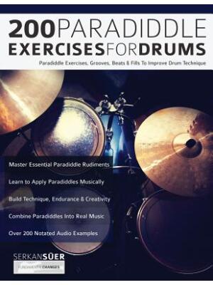 200 Paradiddle Exercises for Drums - Boganto