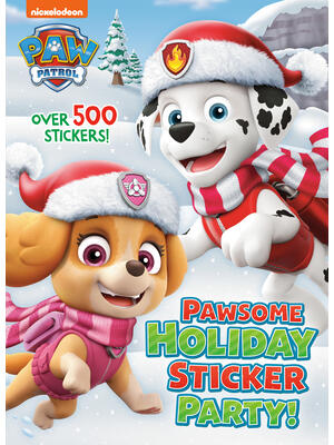 Pawsome Holiday Sticker Party! (Paw Patrol): A Holiday Book for Kids with Over 500 Stickers