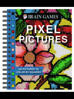 Brain Games - Pixel Pictures: 104 Pictures to Color by Squares - Boganto