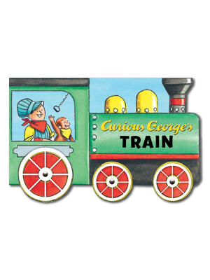 Curious George's Train (Mini Movers Shaped Board Books) - Boganto