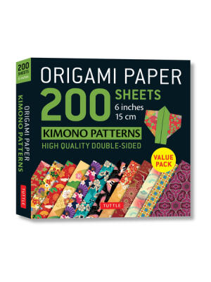 Origami Paper 200 Sheets Kimono Patterns 6 (15 CM): Tuttle Origami Paper: Double-Sided Origami Sheets Printed with 12 Patterns (Instructions for 6 Pro - Boganto