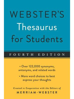 Webster's Thesaurus for Students, Fourth Edition - Boganto