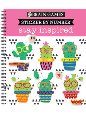 Brain Games - Sticker by Number: Stay Inspired - Boganto