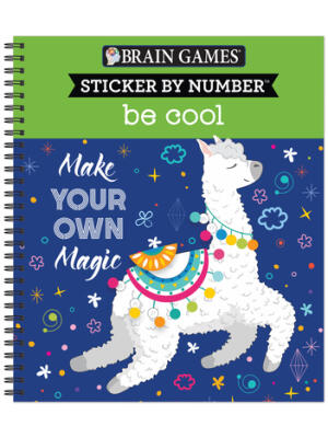 Brain Games - Sticker by Number: Be Cool - Boganto