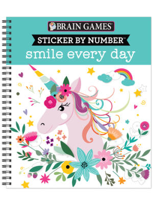 Brain Games - Sticker by Number: Smile Every Day - Boganto