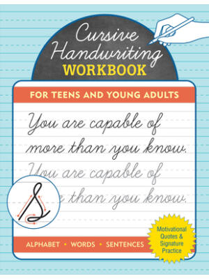 Cursive Handwriting Workbook for Teens and Young Adults - Boganto