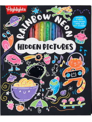 Rainbow Neon Hidden Pictures - Boganto