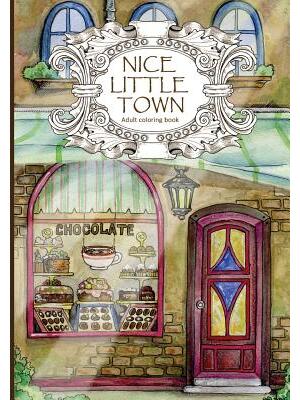 Adult Coloring Book: Nice Little Town - Boganto