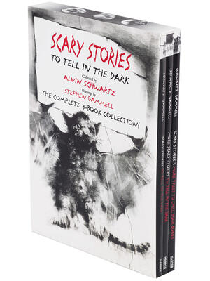 Scary Stories Paperback Box Set: The Complete 3-Book Collection with Classic Art by Stephen Gammell - Boganto