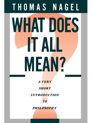 What Does It All Mean : A Very Short Introduction to Philosophy - Boganto