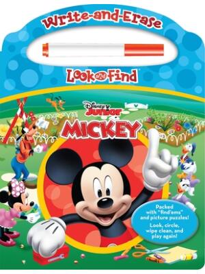 Disney Junior Mickey: Write-And-Erase Look and Find [With Marker] - Boganto
