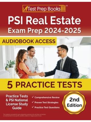 PSI Real Estate Exam Prep 2024-2025 : 5 Practice Tests and PSI National License Study Guide [Audiobook Access] - Boganto