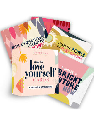 How to Love Yourself Cards: Self-Love Cards with 64 Positive Affirmations for Daily Wisdom and Inspiration - Boganto
