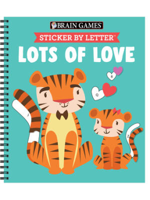 Brain Games - Sticker by Letter: Lots of Love - Boganto