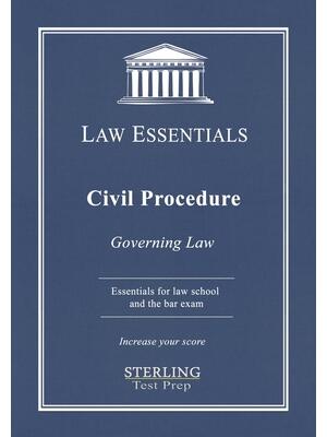 Civil Procedure, Law Essentials : Governing Law for Law School and Bar Exam Prep - Boganto