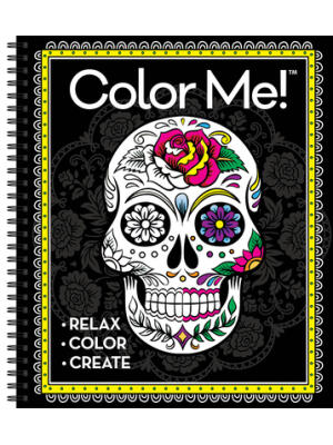 Color Me! Adult Coloring Book (Skull Cover - Includes a Variety of Images) - Boganto