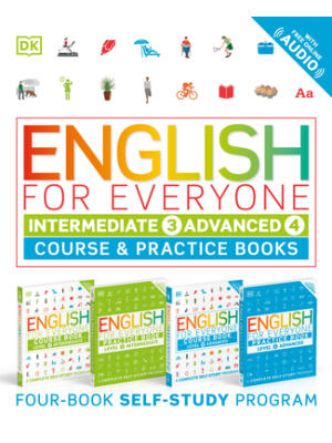 English for Everyone: Intermediate and Advanced Box Set: Course and Practice Books--Four-Book Self-Study Program - Boganto