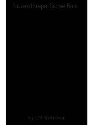 Password Keeper: Discreet Black - Boganto