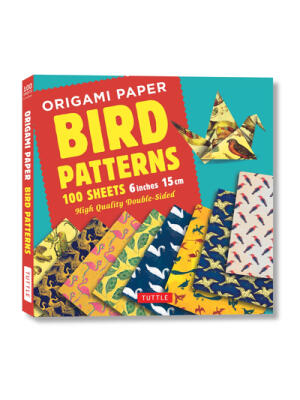 Origami Paper 100 Sheets Bird Patterns 6 (15 CM): Tuttle Origami Paper: Double-Sided Origami Sheets Printed with 8 Different Designs (Instructions for - Boganto