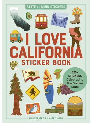 The California Sticker Book : 300+ Stickers Celebrating the Golden State - Boganto