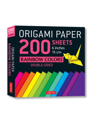 Origami Paper 200 Sheets Rainbow Colors 6 (15 CM): Tuttle Origami Paper: Double Sided Origami Sheets Printed with 12 Different Color Combinations (Ins - Boganto