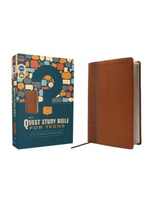 Niv, Quest Study Bible for Teens, Leathersoft, Brown, Comfort Print : The Question and Answer Bible - Boganto