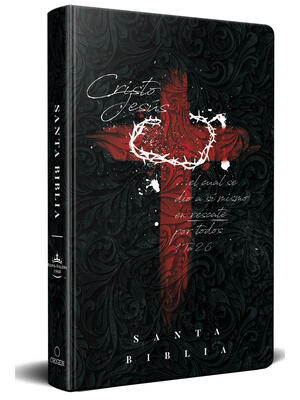 Biblia Rvr 1960 Letra Grande Tamaño Manual, Tapa Dura Cruz Con Corona / Spanish Bible Rvr 1960 Handy Size Large Print Hardcover Cross and Crown - Boganto