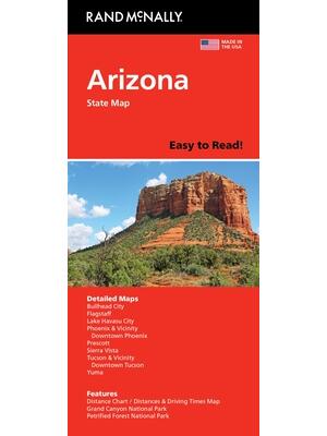 Rand McNally Easy to Read Folded Map: Arizona State Map - Boganto