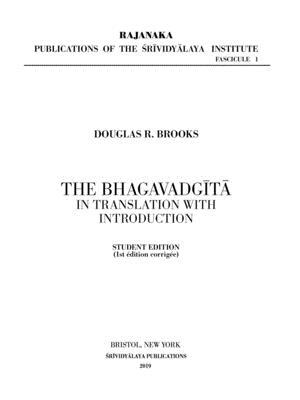 The Bhagavadgītā in Translation with Introduction : Student Edition - Boganto