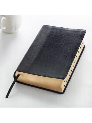 KJV Giant Print Lux-Leather 2-Tone Black - Boganto