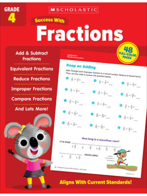 Scholastic Success with Fractions Grade 4 Workbook - Boganto