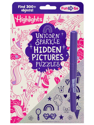 Unicorn Sparkle Hidden Pictures Puzzles - Boganto