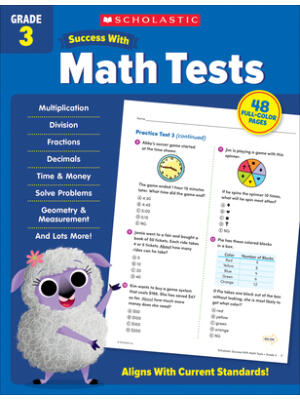 Scholastic Success with Math Tests Grade 3 Workbook - Boganto