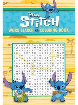 Disney Stitch Word Search and Coloring Book - Boganto