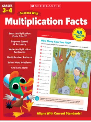 Scholastic Success with Multiplication Facts Grades 3-4 Workbook - Boganto