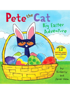 Pete the Cat: Big Easter Adventure: An Easter and Springtime Book for Kids [With 12 Easter Cards and Poster] - Boganto