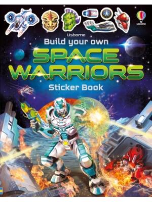 Build Your Own Space Warriors Sticker Book - Boganto