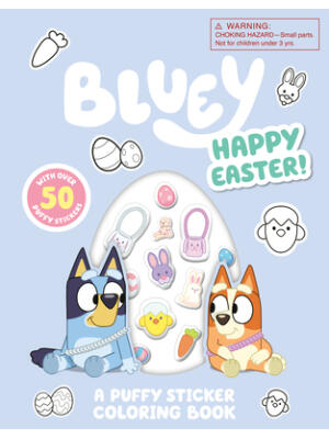 Bluey: Happy Easter! a Puffy Sticker Coloring Book - Boganto