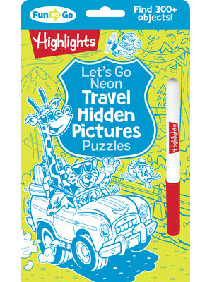 Let's Go Neon Travel Hidden Pictures Puzzles - Boganto