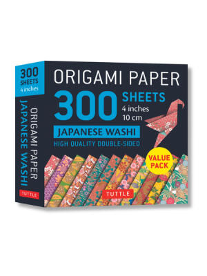 Origami Paper 300 Sheets Japanese Washi Patterns 4 (10 CM) : Tuttle Origami Paper: Double-Sided Origami Sheets Printed with 12 Different Designs - Boganto
