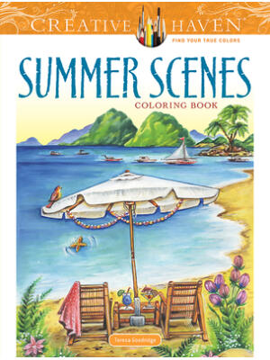 Creative Haven Summer Scenes Coloring Book - Boganto