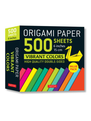 Origami Paper 500 Sheets Vibrant Colors 6 (15 CM): Tuttle Origami Paper: Double-Sided Origami Sheets Printed with 12 Different Designs (Instructions f - Boganto