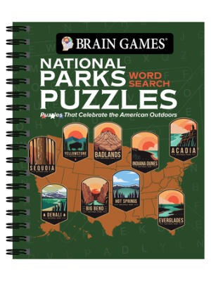 Brain Games - National Parks Word Search Puzzles: Puzzles That Celebrate the American Outdoors - Boganto