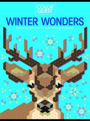 Color Quest: Winter Wonders : Extreme Color-By-Number Pictures to Reveal - Boganto
