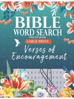 Bible Word Search Puzzle Book (Large Print) : Verses of Encouragement: Scripture Verses on Hope, Faith & Strength - For Adults & Teens - Boganto