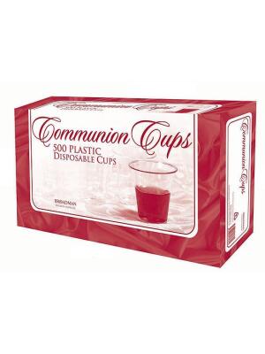 Communion Cups - Disposable Plastic Cups (500 Cups): Stackable / Smooth Rim / Ultra-Clear / Recyclable - Boganto