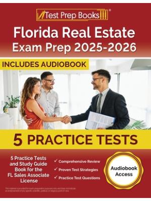 Florida Real Estate Exam Prep 2024-2025 : 5 Practice Tests and Study Guide Book for the FL Sales Associate License [Audiobook Access] - Boganto