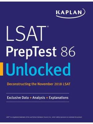 LSAT PrepTest 86 Unlocked : Exclusive Data + Analysis + Explanations - Boganto